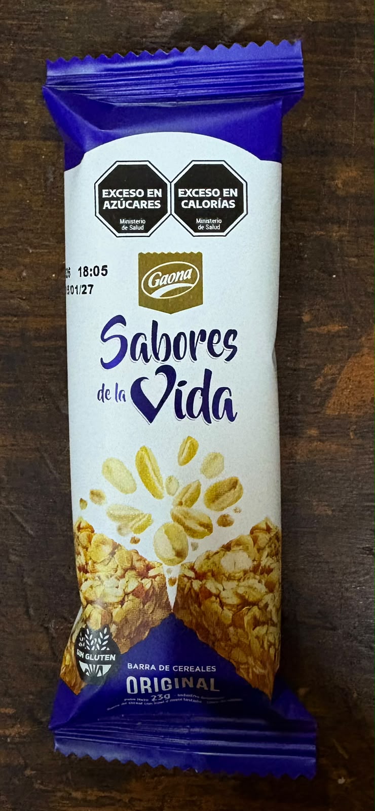 BARRA DE CEREAL SABOR ORIGINAL